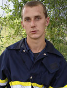 <b>Климов Сергей Генадьевич</b> пожарный 1-го караула СГПЧ-1 сержант службы гражданской защиты