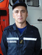 <b>Матвиенко Владимир Александрович</b> старший пожарный 4-го караула СГПЧ-1 прапорщик службы гражданской защиты